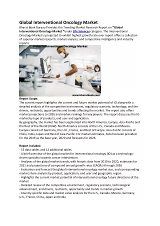 global interventional oncology market bharat book