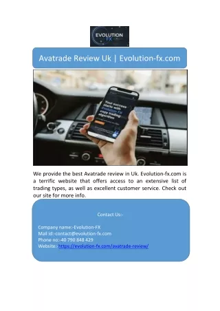 Avatrade Review Uk | Evolution-fx.com