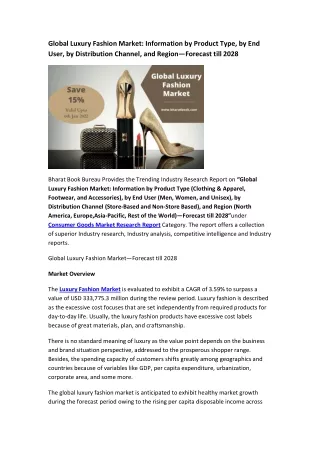 global luxury fashion market information