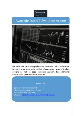 Avatrade Dubai | Evolution-fx.com