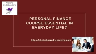Secure Your Future With Our Online Personal Finance Class
