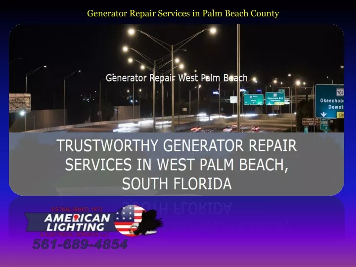 generator repair services in palm beach county