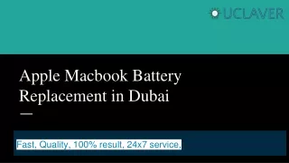 Apple Macbook Battery Replacement Dubai
