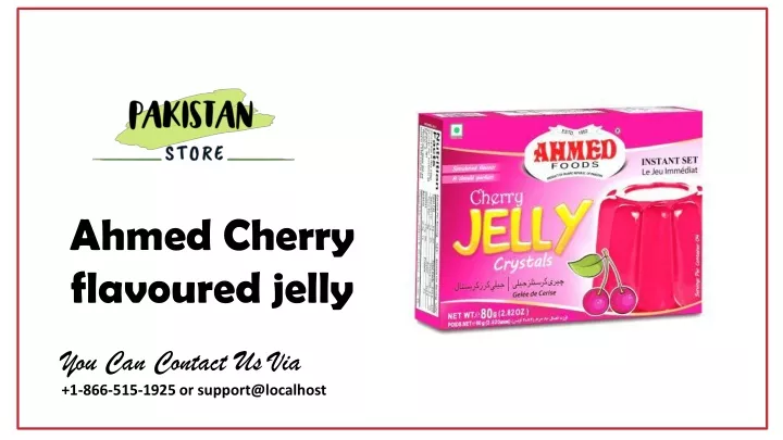 ahmed cherry flavoured jelly