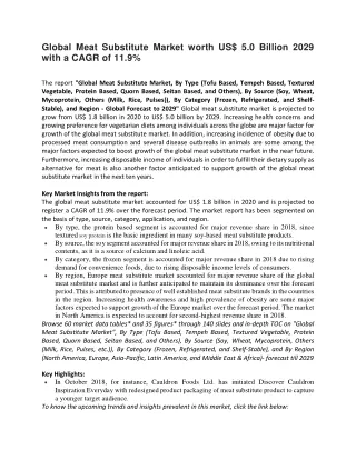global meat substitute market worth