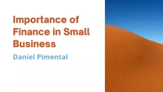 Importance of Finance in Small Business
