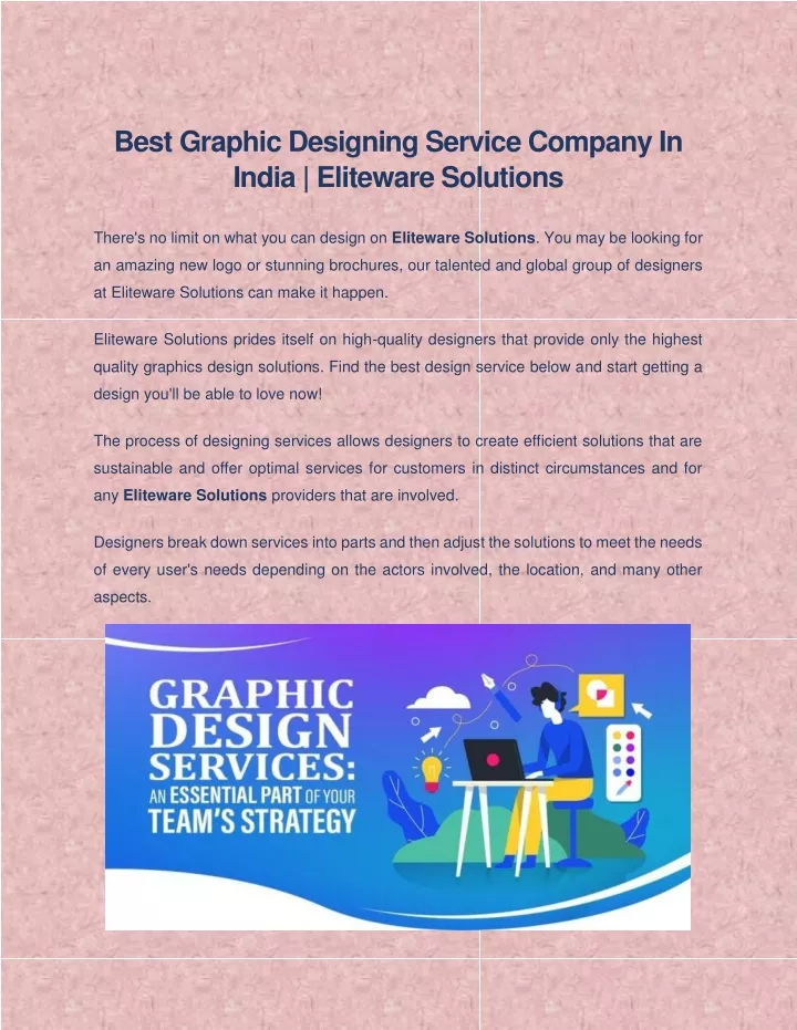 best graphic designing service company in india