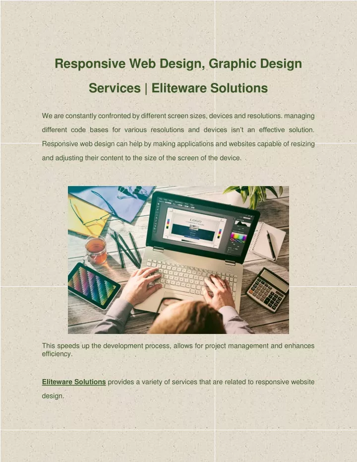 responsive web design graphic design