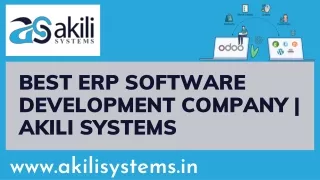 Best ERP Software Development Company  AKili SYstems