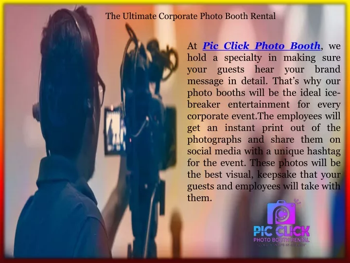 the ultimate corporate photo booth rental