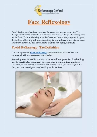 face reflexology