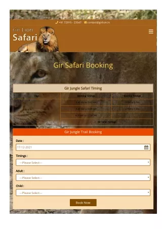Gir jungle Trail Safari park