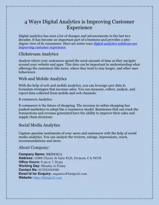 4 Ways How Digital Analytics Can Improve Customer Experience-converted