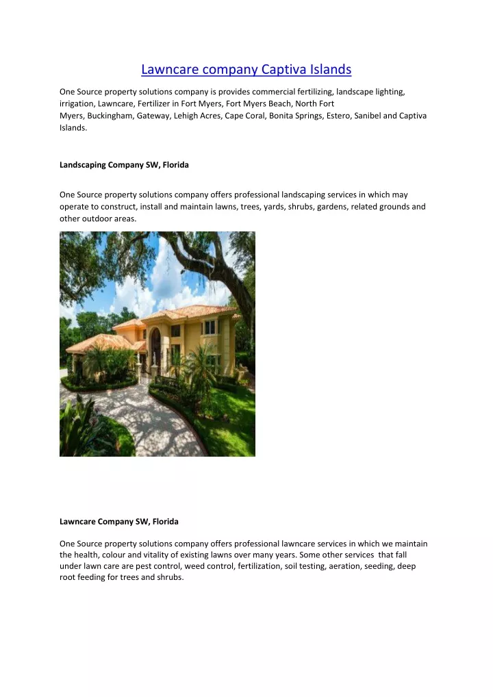 lawncare company captiva islands