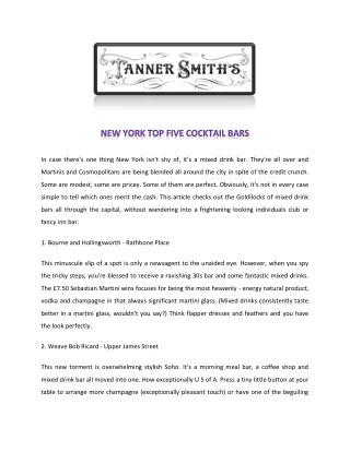 Speakeasy Midtown - Tanner Smith's