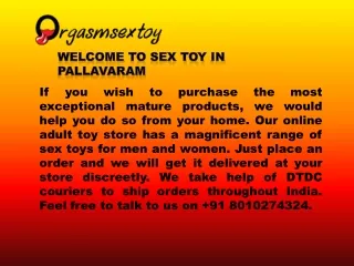 Buy sex toys in Pallavaram