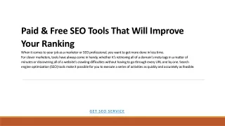 Paid & Free SEO Tools That Will Improve Your Ranking