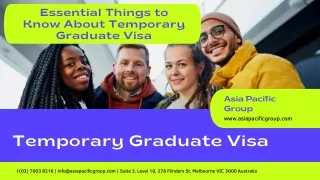 essential things to know about temporary graduate