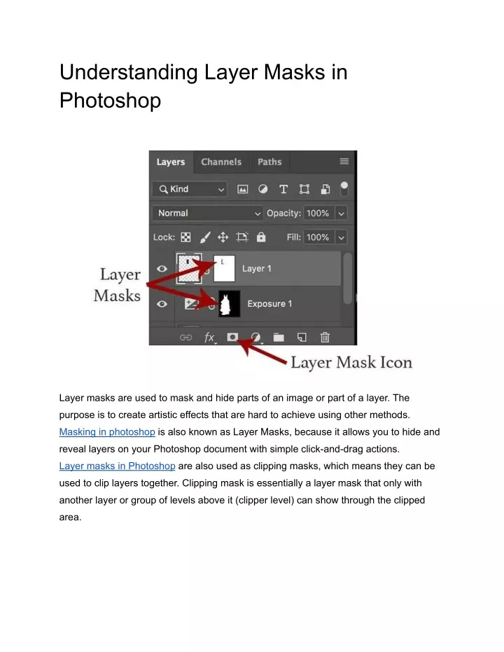 understanding layer masks in photoshop