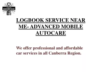 LOGBOOK SERVICE NEAR ME- ADVANCED MOBILE AUTOCARE