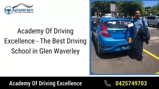 The Best Driving School in Glen Waverley and Balwyn