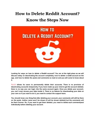 how to delete reddit account know the steps now