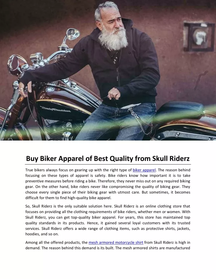 buy biker apparel of best quality from skull