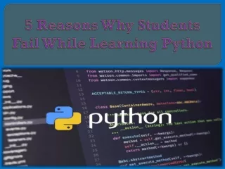 5 Reasons Why Students Fail While Learning Python