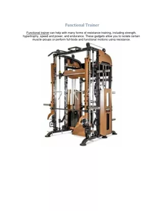 functional trainer