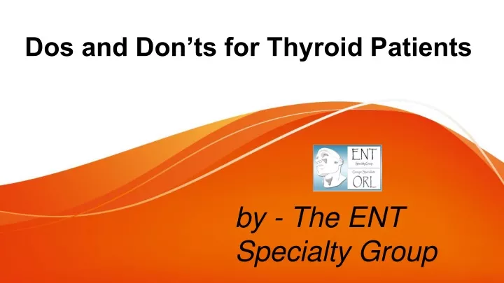 dos and don ts for thyroid patients