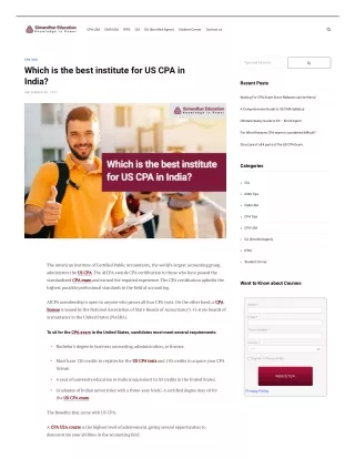 CPA Exam Fees | CPA India | US CPA Course in India | CPA in India | CPA