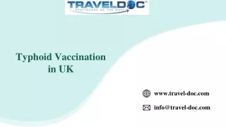 typhoid vaccination in uk