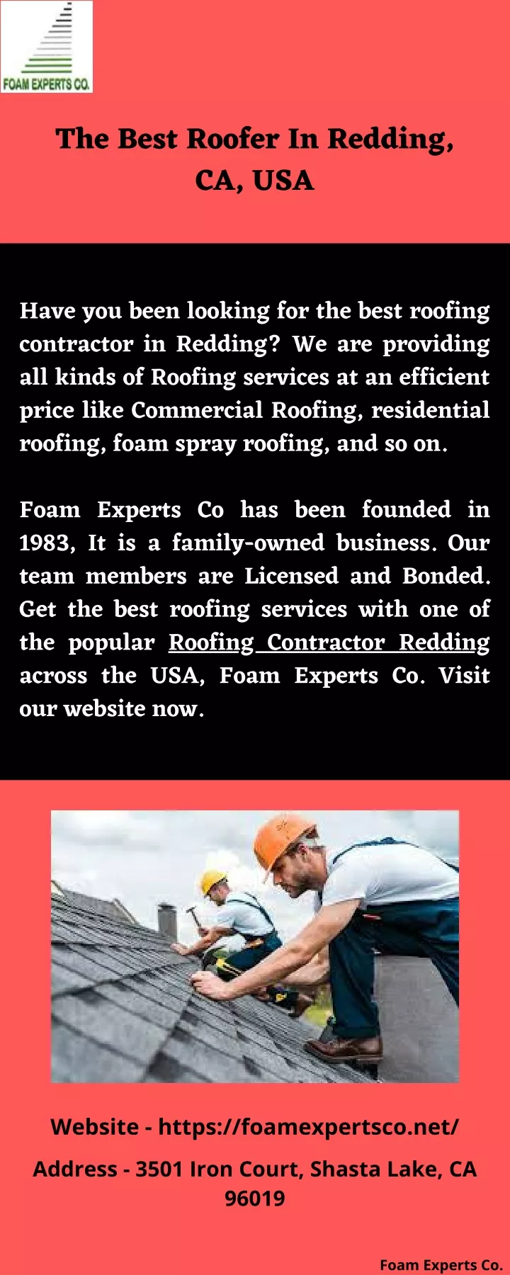 the best roofer in redding ca usa