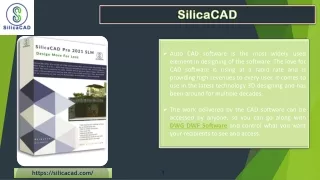 SilicaCAD 2021
