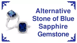 Alternative Stone Of Blue Sapphire Gemstone