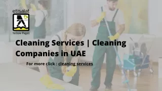 Cleaning Services  Cleaning Companies in UAE
