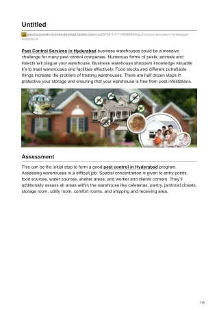 Pest Control Services In Hyderabad Solutions Of Your Warehouse Pests