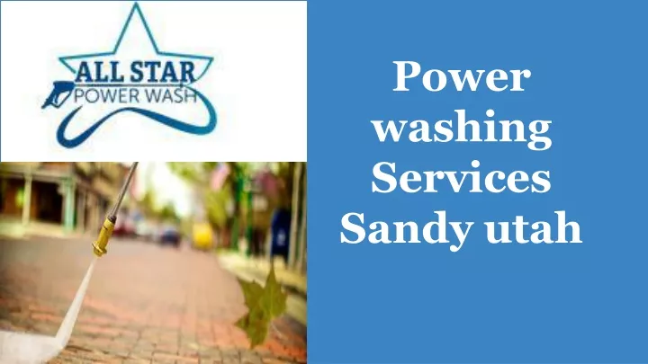 power washing services sandy utah