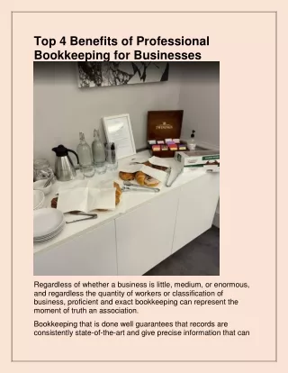 top 4 benefits of professional bookkeeping
