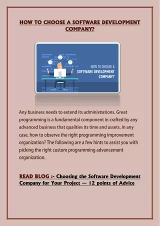 how to choose a software development