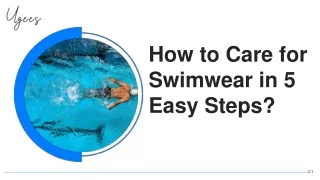 How to Care for Swimwear in 5 Easy Steps