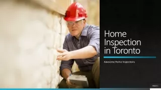 Home Inspection in Toronto