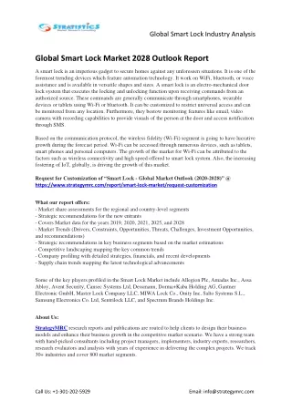 global smart lock industry analysis