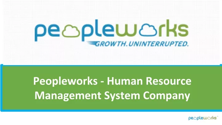 peopleworks human resource management system company