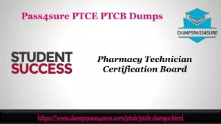 Perfect PTCB Exam Dumps | Pass PTCB Exam with Dumpspass4sure.com