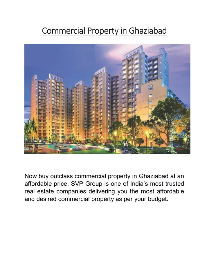 commercial property in ghaziabad commercial