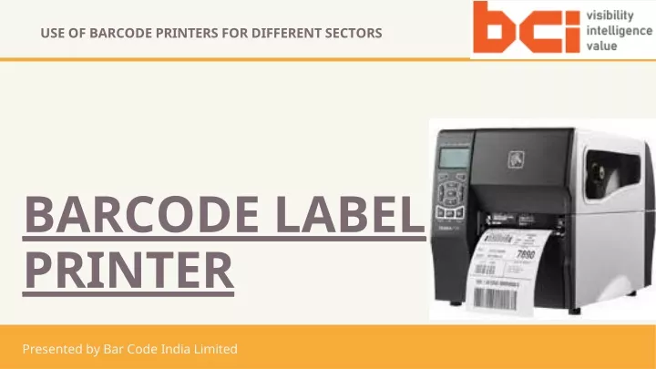use of barcode printers for different sectors