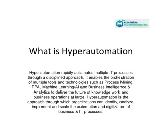 What is Hyperautomation