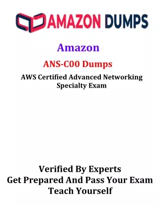 amazon ans c00 dumps aws certified advanced
