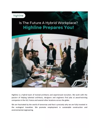 Is The Future A Hybrid Workplace?Highline Prepares you